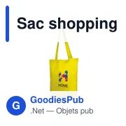 Sac shopping personnalisable avec logo - Santrell - Miniature 3