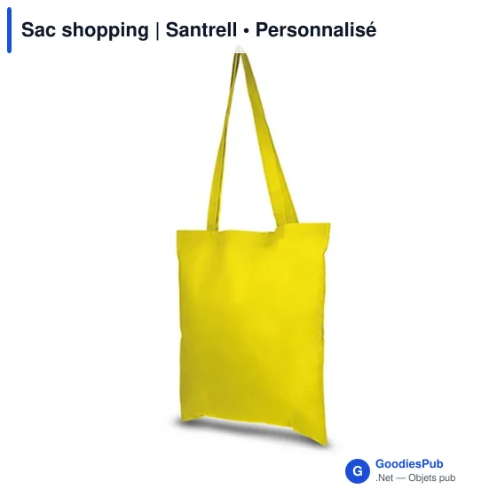 Sac shopping personnalisable avec logo - Santrell - Image 4