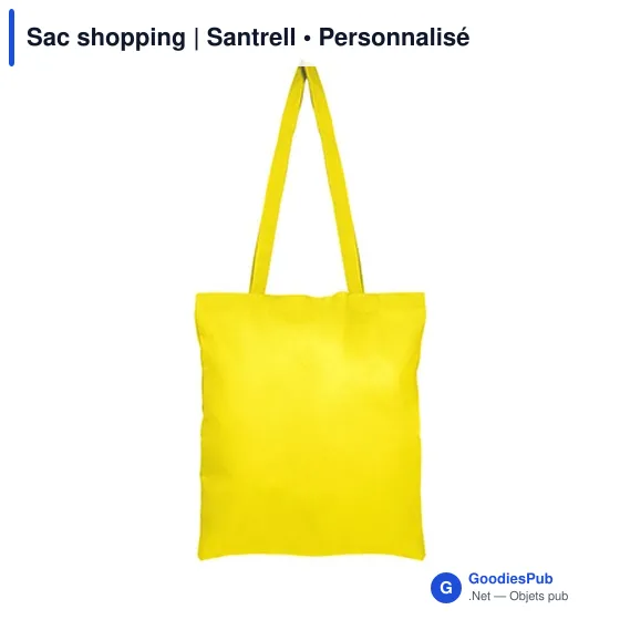 Sac shopping personnalisable avec logo - Santrell - Image 5