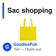 Sac shopping personnalisable avec logo - Santrell - Miniature 6