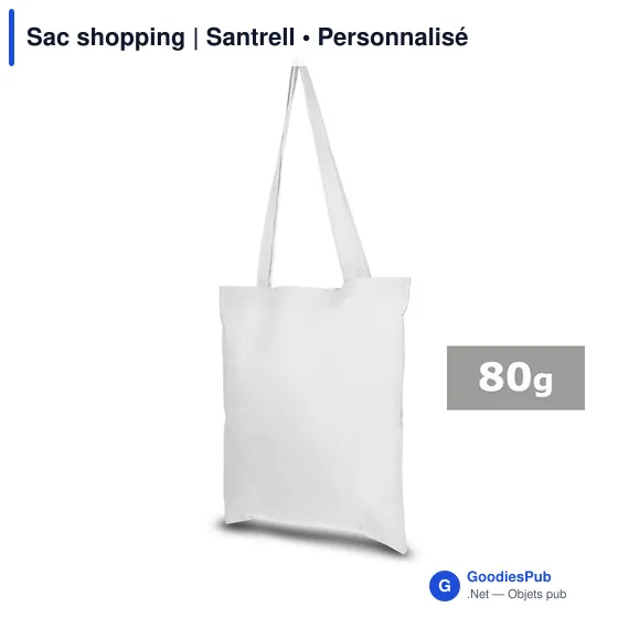 Sac shopping personnalisable avec logo - Santrell - Image 8