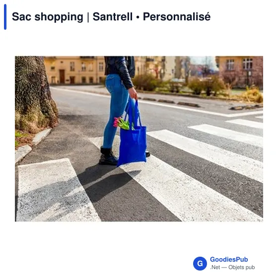 Sac shopping personnalisable avec logo - Santrell - Image 9