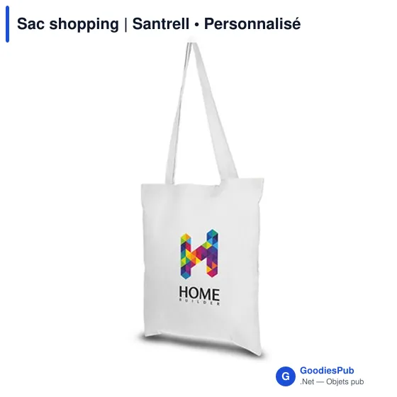 Sac shopping personnalisable avec logo - Santrell - Image 10