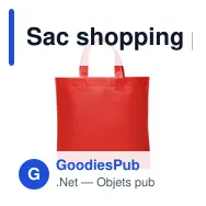 Sac shopping personnalisable Wade avec logo - 38 x 35 cm - Miniature 2