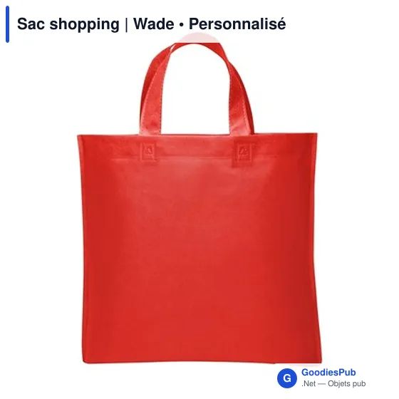 Sac shopping personnalisable Wade avec logo - 38 x 35 cm - Image 2