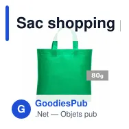 Sac shopping personnalisable Wade avec logo - 38 x 35 cm - Miniature 12