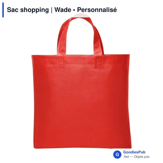 Sac shopping personnalisable Wade avec logo - 38 x 35 cm - Image 3