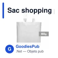 Sac shopping personnalisable Wade avec logo - 38 x 35 cm - Miniature 4