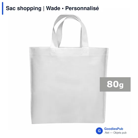 Sac shopping personnalisable Wade avec logo - 38 x 35 cm - Image 4