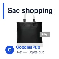 Sac shopping personnalisable Wade avec logo - 38 x 35 cm - Miniature 6
