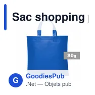 Sac shopping personnalisable Wade avec logo - 38 x 35 cm - Miniature 9