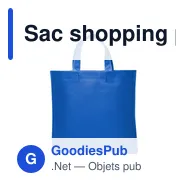 Sac shopping personnalisable Wade avec logo - 38 x 35 cm - Miniature 10