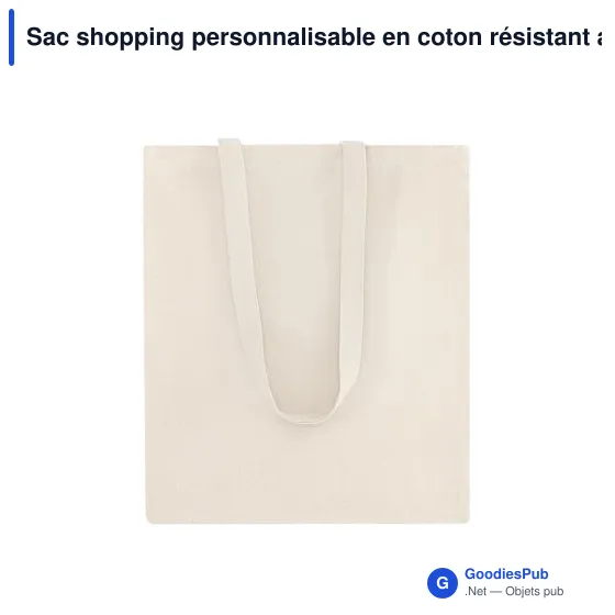 Sac shopping personnalisable en coton résistant avec logo - Siltex - Image 5