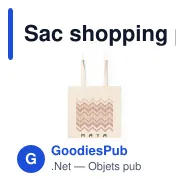 Sac shopping personnalisable en coton résistant avec logo - Siltex - Miniature 6