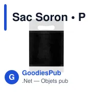 Sac non-tissé personnalisable Soron avec logo - 80g/m2 - Miniature 1