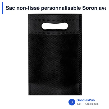 Sac non-tissé personnalisable Soron avec logo - 80g/m2