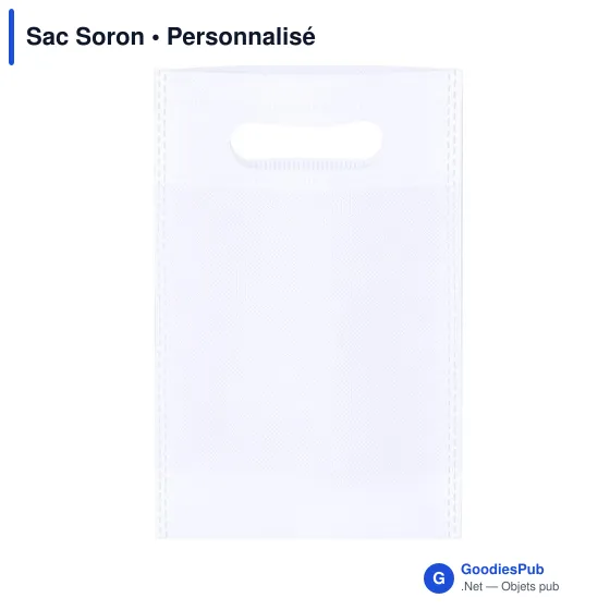 Sac non-tissé personnalisable Soron avec logo - 80g/m2 - Image 3