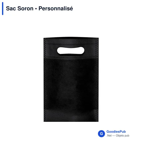 Sac non-tissé personnalisable Soron avec logo - 80g/m2 - Image 4