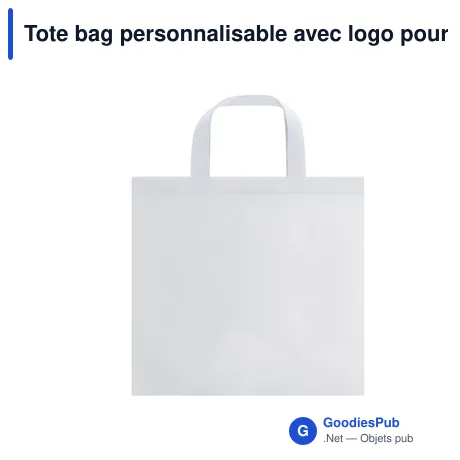 Tote bag personnalisable avec logo pour entreprises et événements
