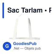 Sac shopping personnalisable en coton avec logo - Sac Tarlam - Miniature 2