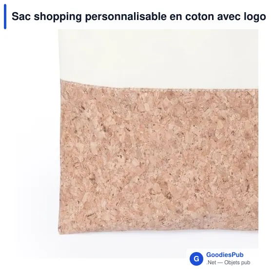 Sac shopping personnalisable en coton avec logo - Sac Tarlam - Image 4