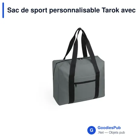Sac de sport personnalisable Tarok avec logo pour entreprises