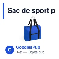 Sac de sport personnalisable Tarok avec logo pour entreprises - Miniature 5