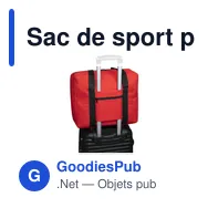 Sac de sport personnalisable Tarok avec logo pour entreprises - Miniature 7