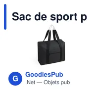 Sac de sport personnalisable Tarok avec logo pour entreprises - Miniature 9
