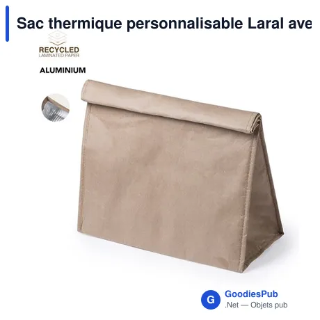 Sac thermique personnalisable Laral avec logo pour entreprises