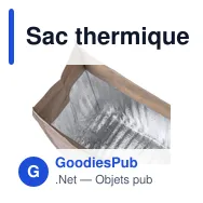 Sac thermique personnalisable Laral avec logo pour entreprises - Miniature 4