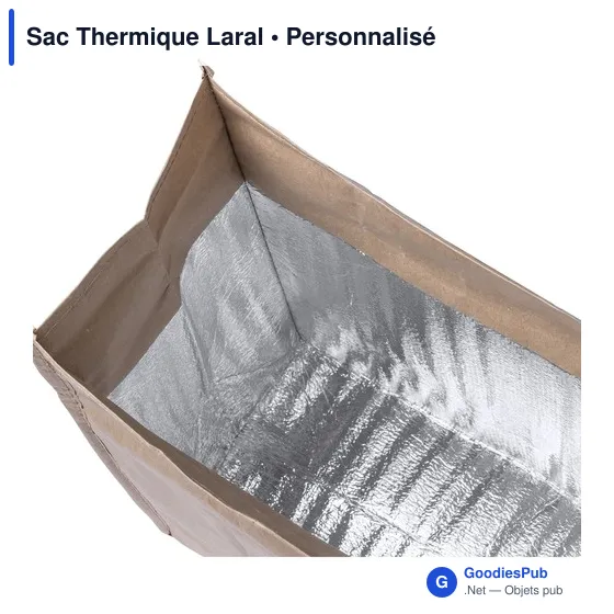 Sac thermique personnalisable Laral avec logo pour entreprises - Image 4