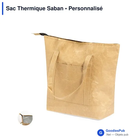 Sac isotherme personnalisable avec logo pour entreprises - Image 1