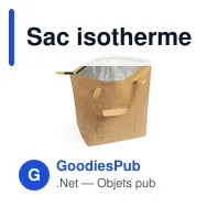 Sac isotherme personnalisable avec logo pour entreprises - Miniature 2