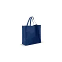 Variante Bleu foncé - Sac personnalisable en PP tissé laminé 45 x 18 x 45 cm avec logo - Laminé