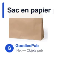 Sac en papier personnalisable Tobin avec logo - 100 g/m2 - Miniature 3