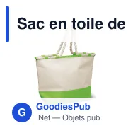 Sac en toile de coton personnalisable 380 g/m² avec logo - Coloris - Miniature 2