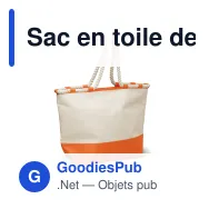 Sac en toile de coton personnalisable 380 g/m² avec logo - Coloris - Miniature 3