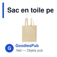 Sac en toile personnalisable coton OEKO-TEX® 280 g/m² 42x12x43 cm avec logo - Écru - Miniature 2