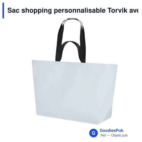 Sac shopping personnalisable Torvik avec logo - Rouge