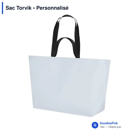 Sac shopping personnalisable Torvik avec logo - Rouge - Image 1