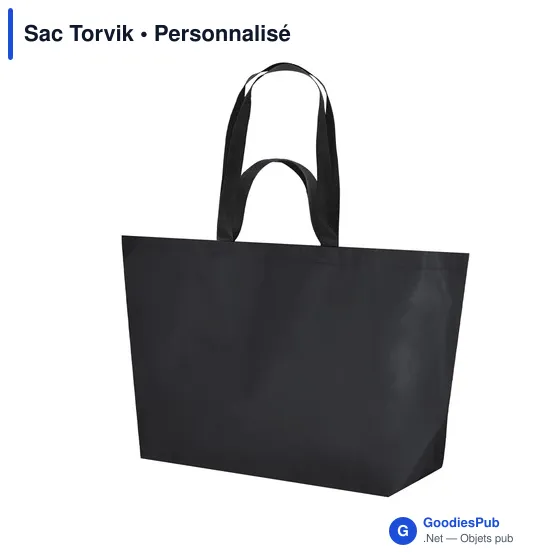 Sac shopping personnalisable Torvik avec logo - Rouge - Image 3