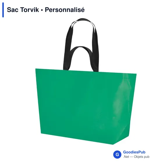 Sac shopping personnalisable Torvik avec logo - Rouge - Image 5