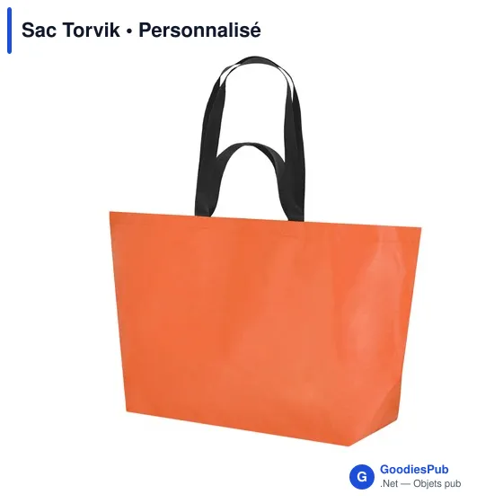 Sac shopping personnalisable Torvik avec logo - Rouge - Image 7