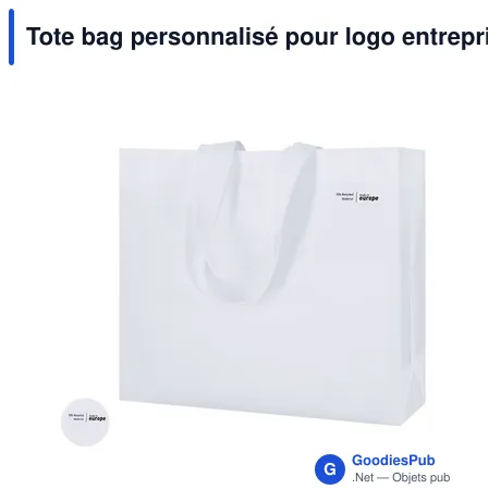 Tote bag personnalisé pour logo entreprise - Sac shopping éco-responsable