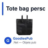Tote bag personnalisé pour logo entreprise - Sac shopping éco-responsable - Miniature 2