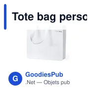 Tote bag personnalisé pour logo entreprise - Sac shopping éco-responsable - Miniature 4