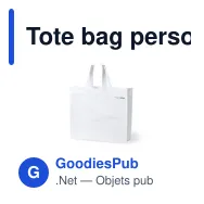 Tote bag personnalisé pour logo entreprise - Sac shopping éco-responsable - Miniature 5