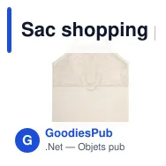Sac shopping personnalisable Trobax avec logo - Éco-friendly - Miniature 1