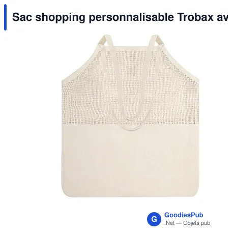 Sac shopping personnalisable Trobax avec logo - Éco-friendly